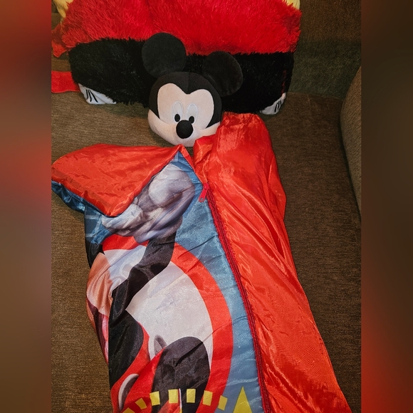 Disney Mickey Mouse Slumber Bag with Pillow - Picture 4 of 4